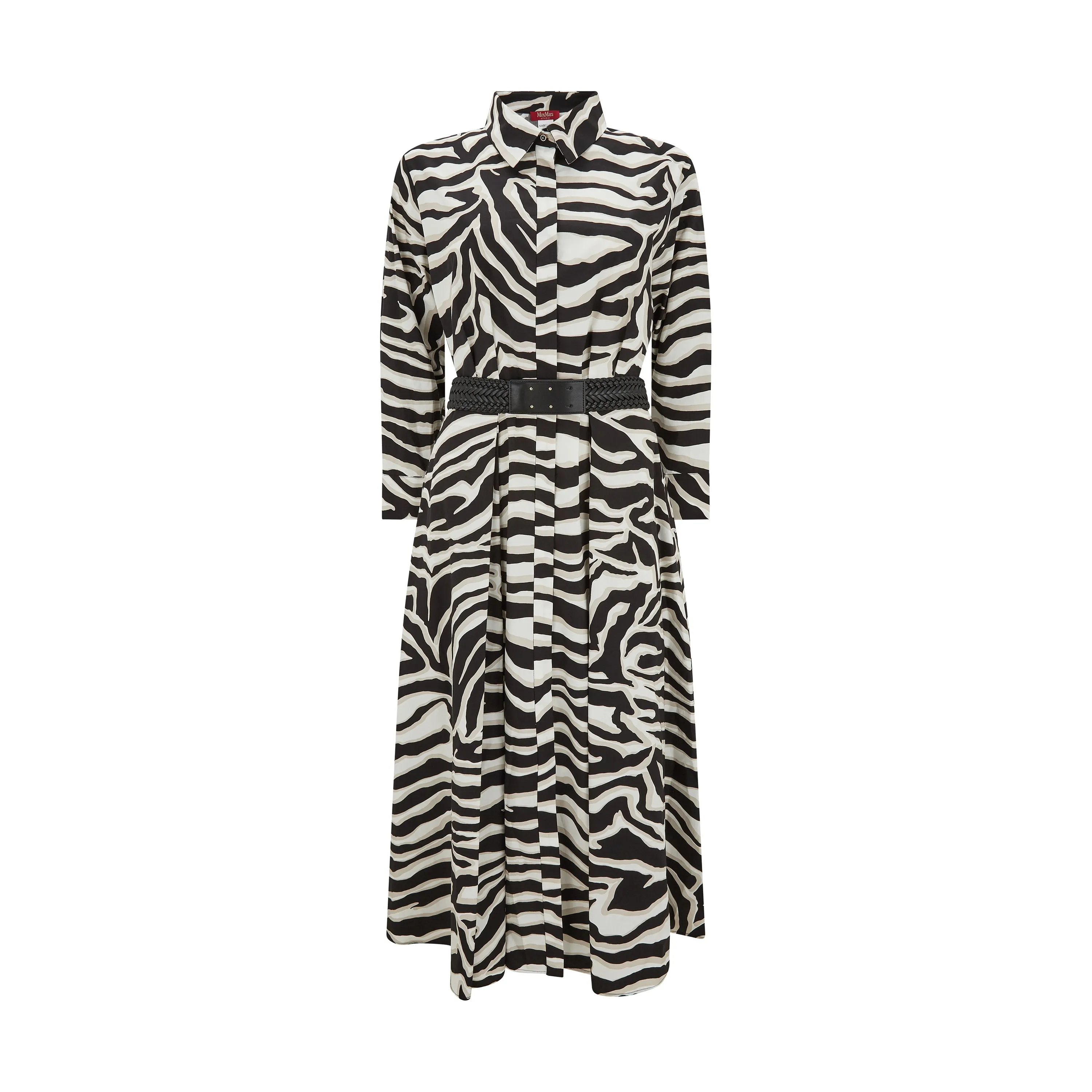 Arabba Zebra Print Poplin Cotton Dress