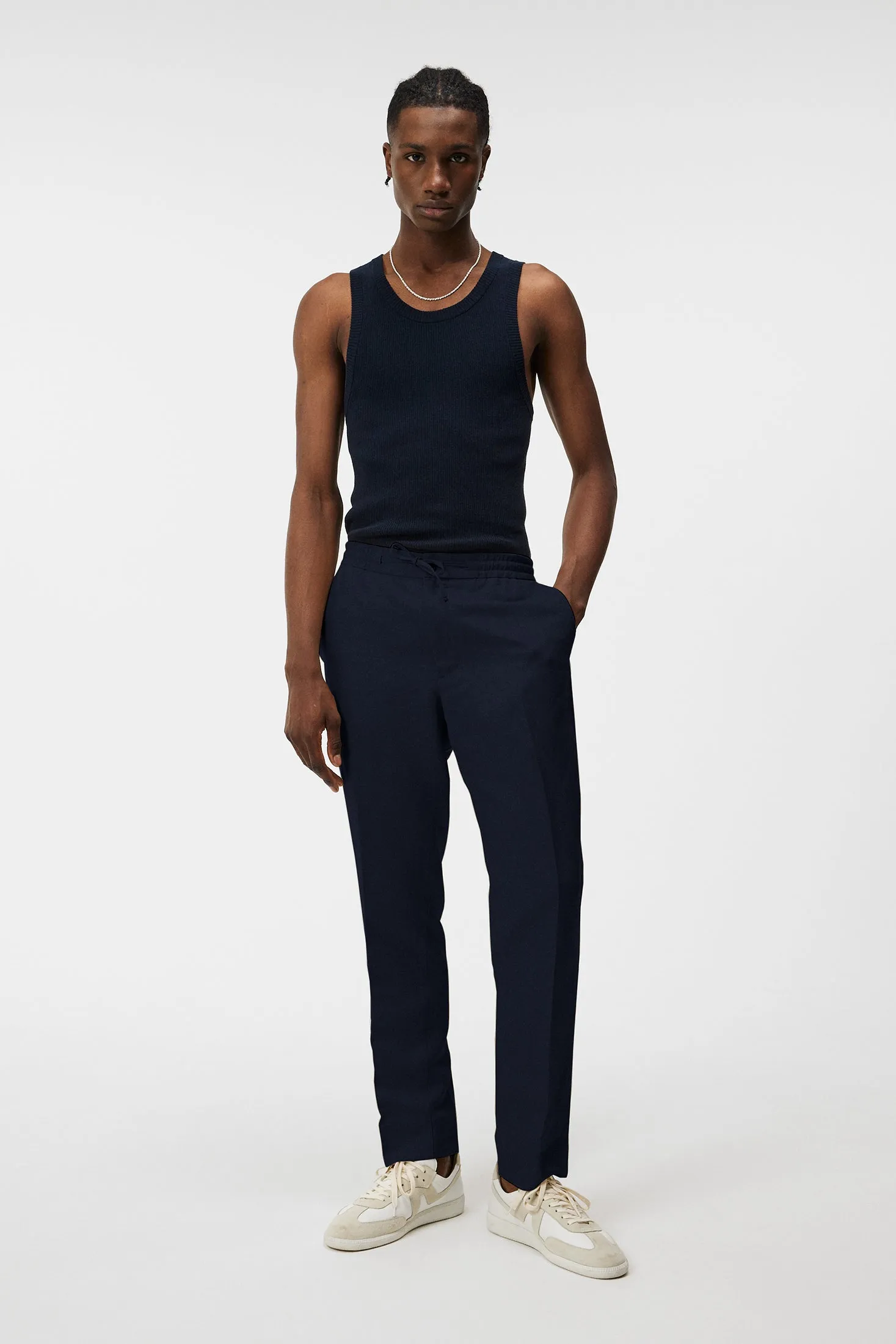 Baron Tencel Linen Pants / JL Navy