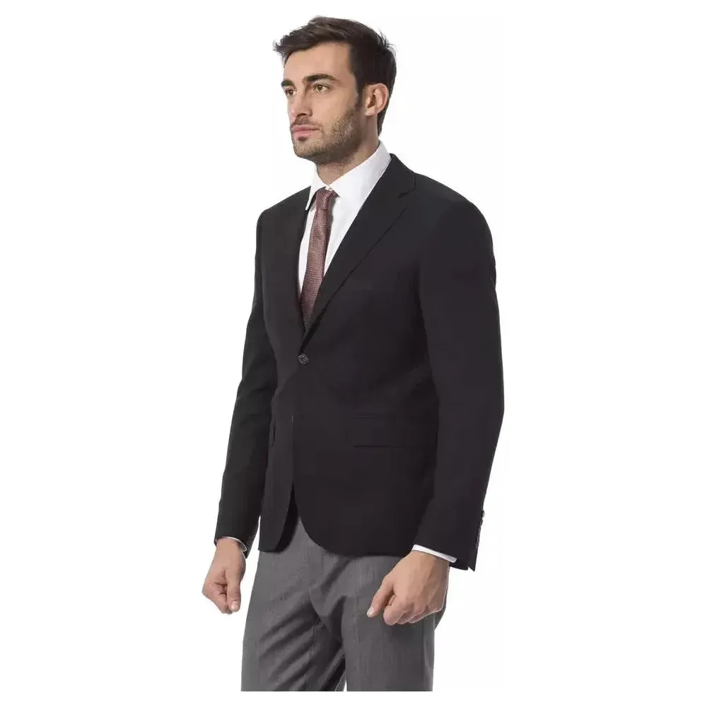 Billionaire Italian Couture Black Wool Men's Blazer