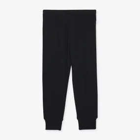 Black Pointelle Leggings