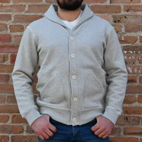 Blue Blanket Men's Gray Sweater in 100% Cotton with Buttons