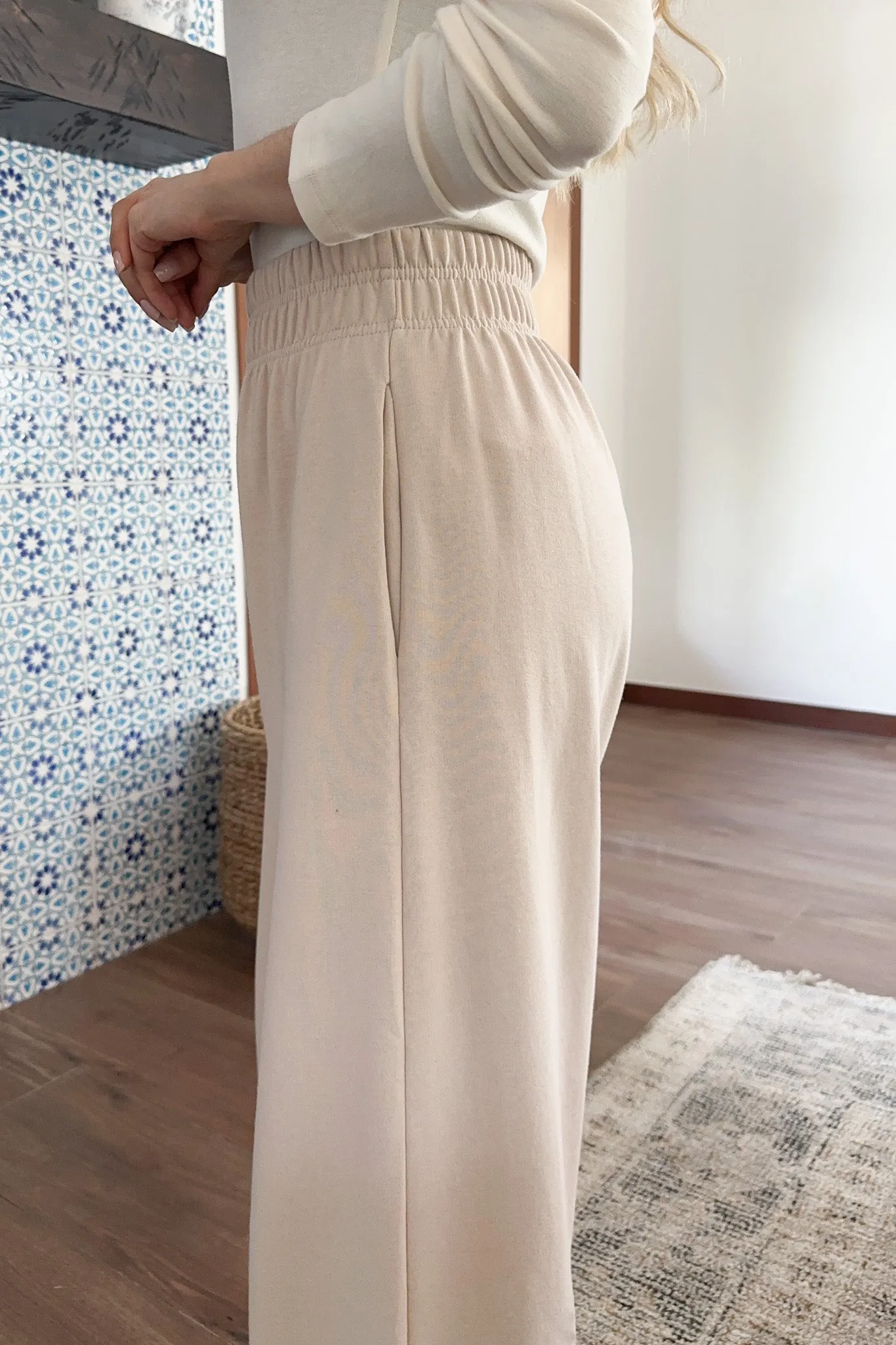 Chelsea Relaxed Lounge Pants in Natural