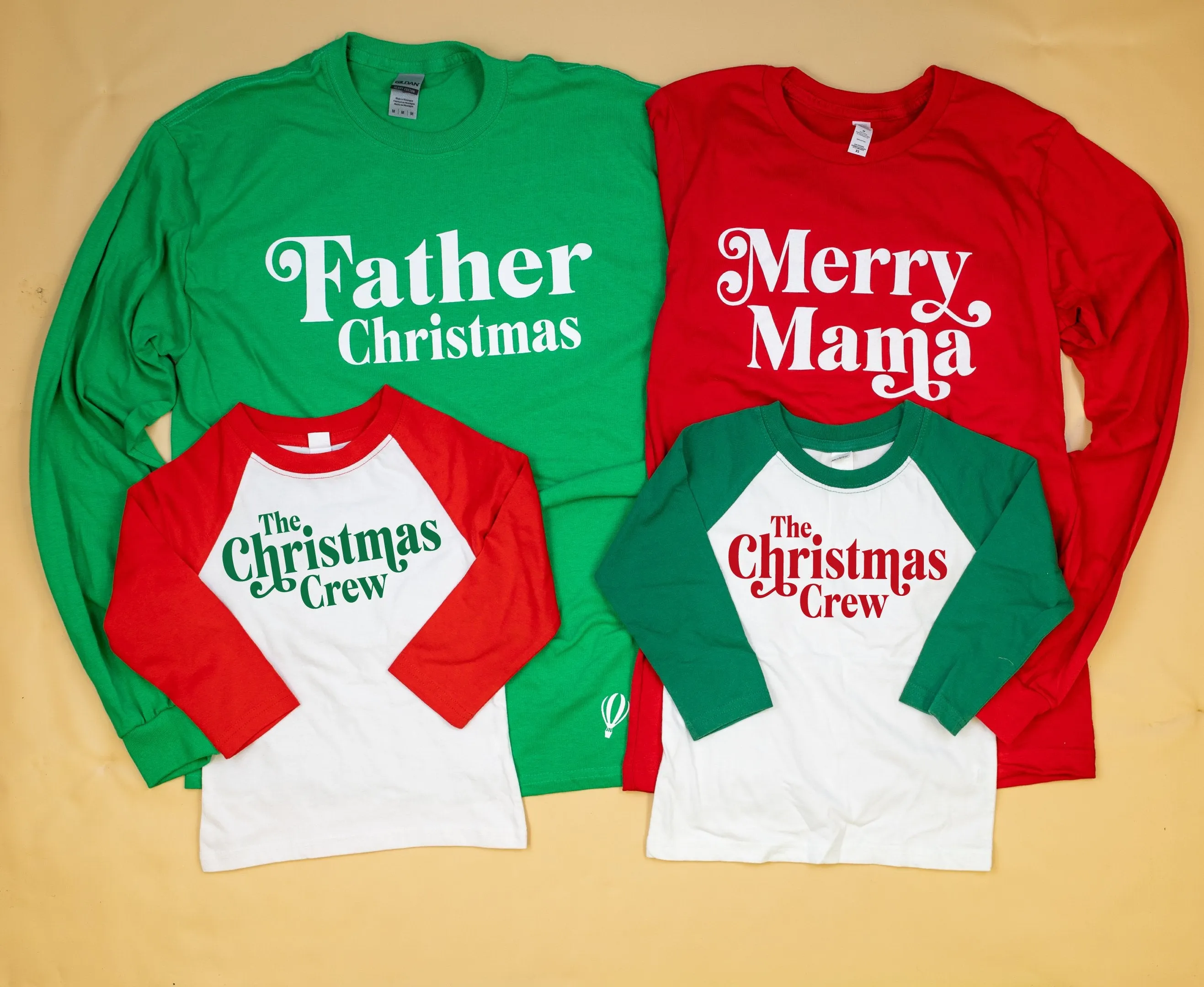 Christmas Crew | RED Raglan | Bodysuit or Tee