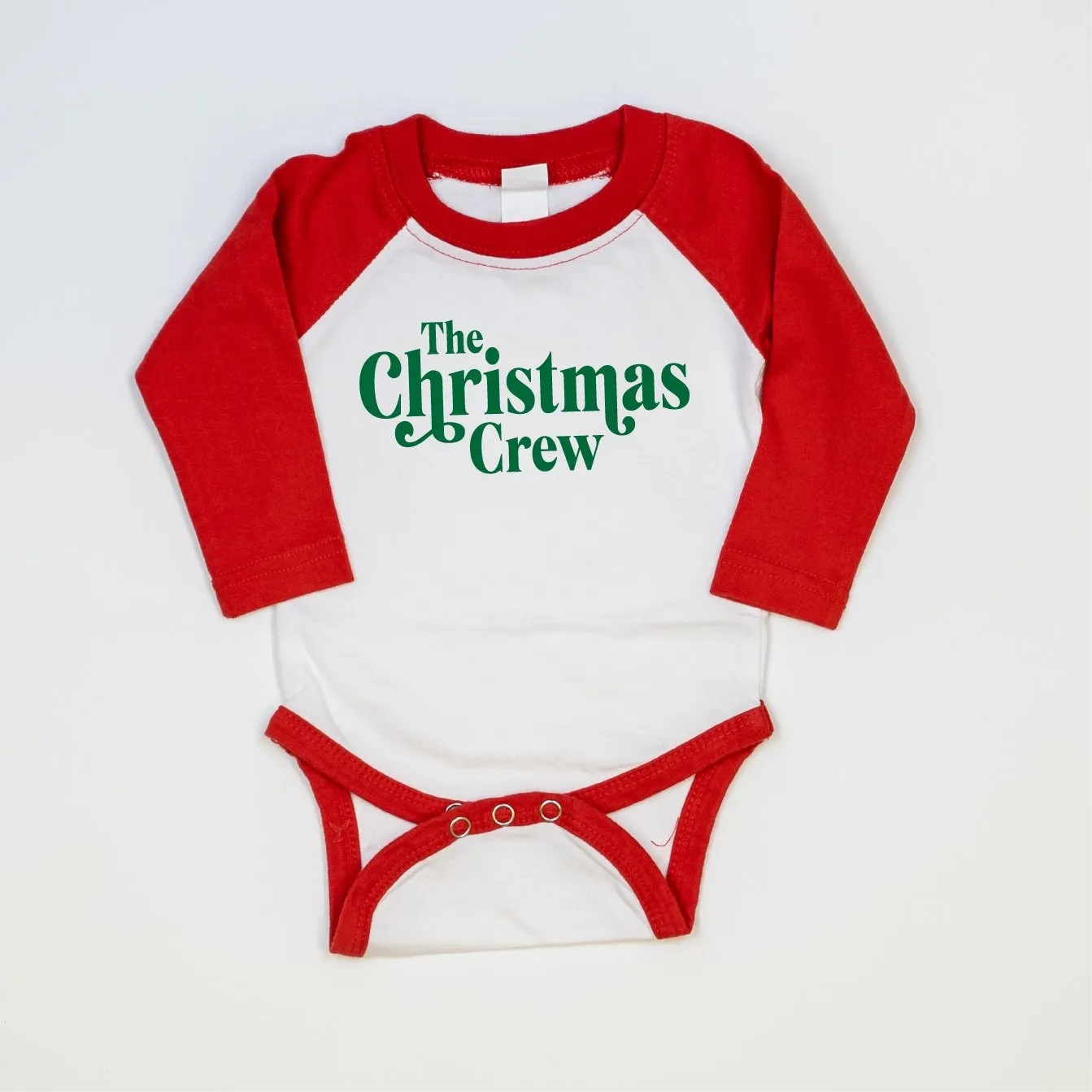 Christmas Crew | RED Raglan | Bodysuit or Tee