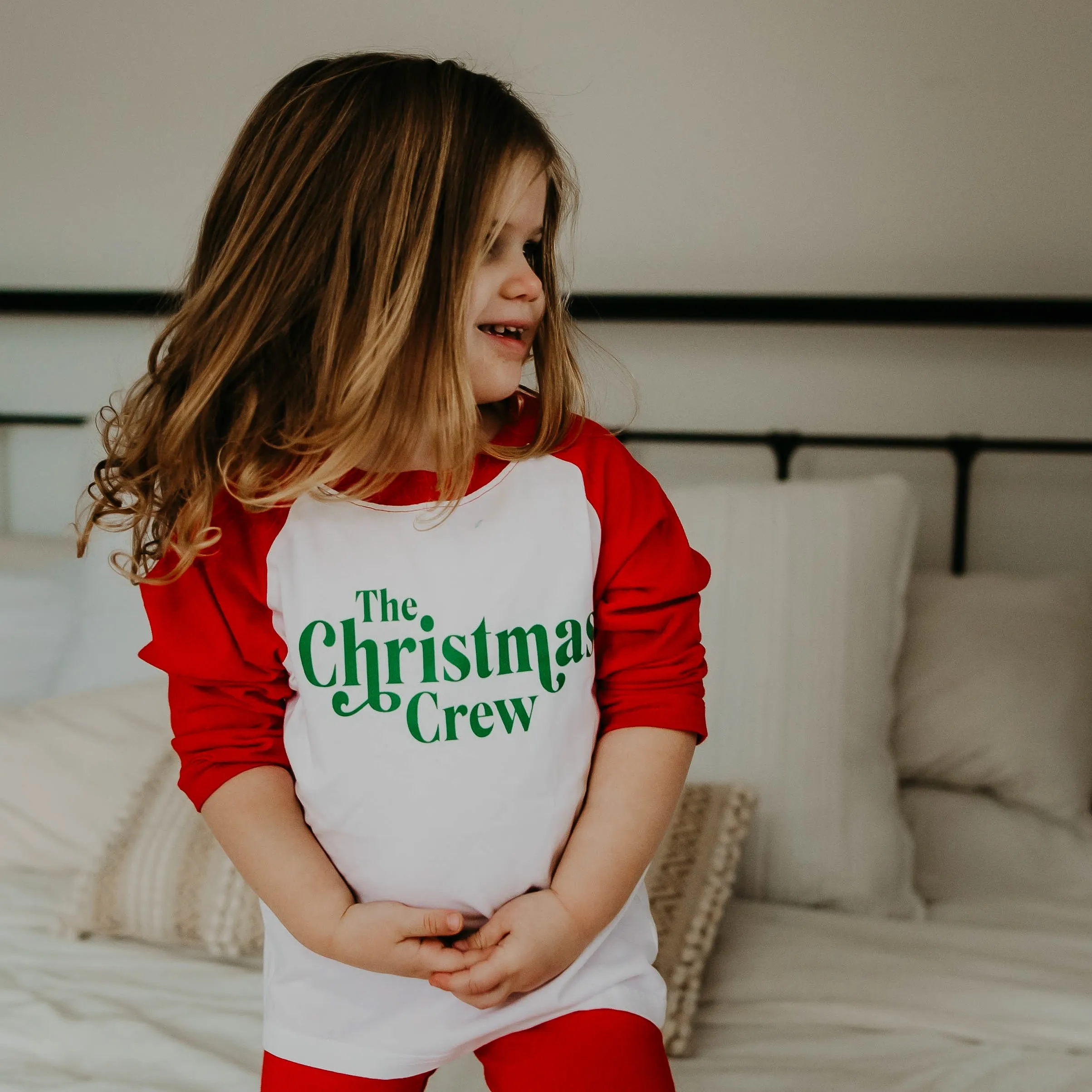 Christmas Crew | RED Raglan | Bodysuit or Tee