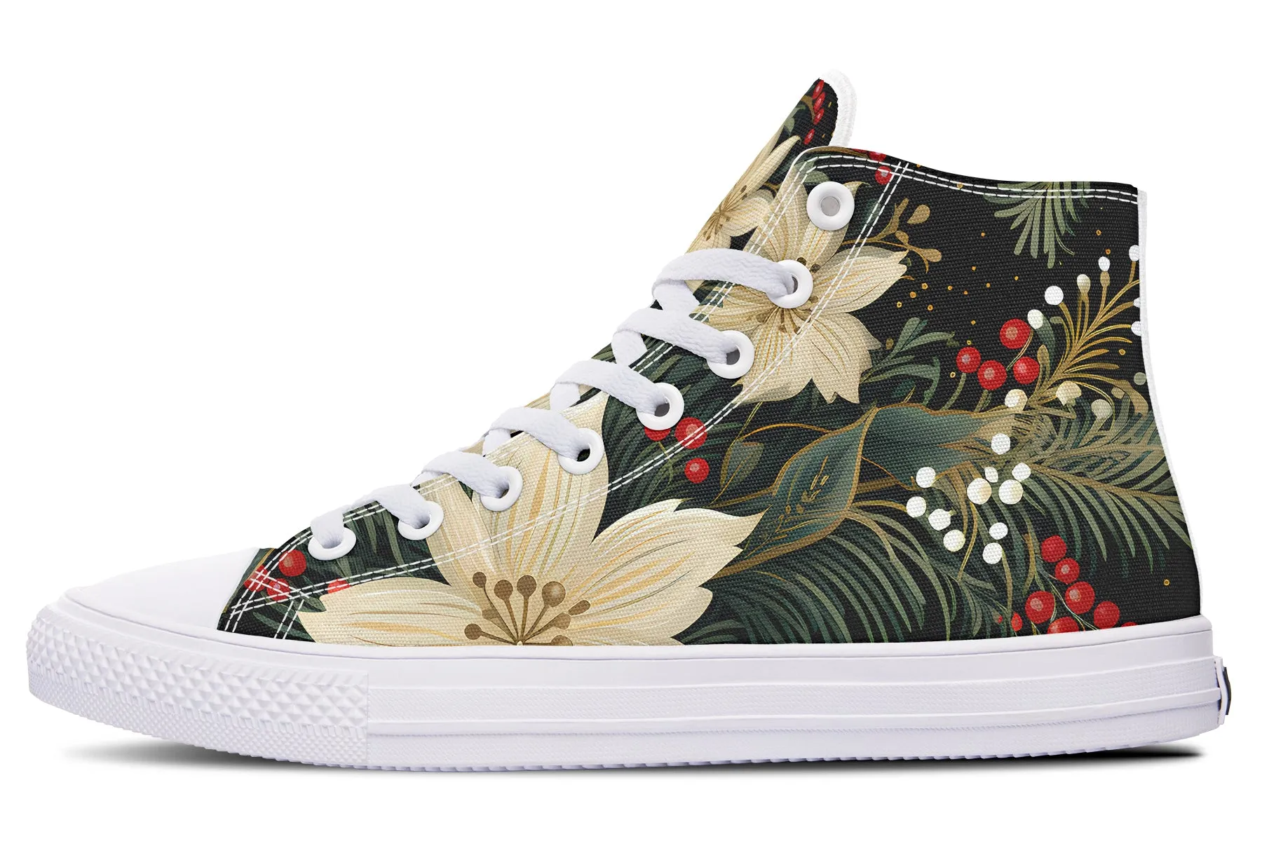 Christmas Flora High Tops