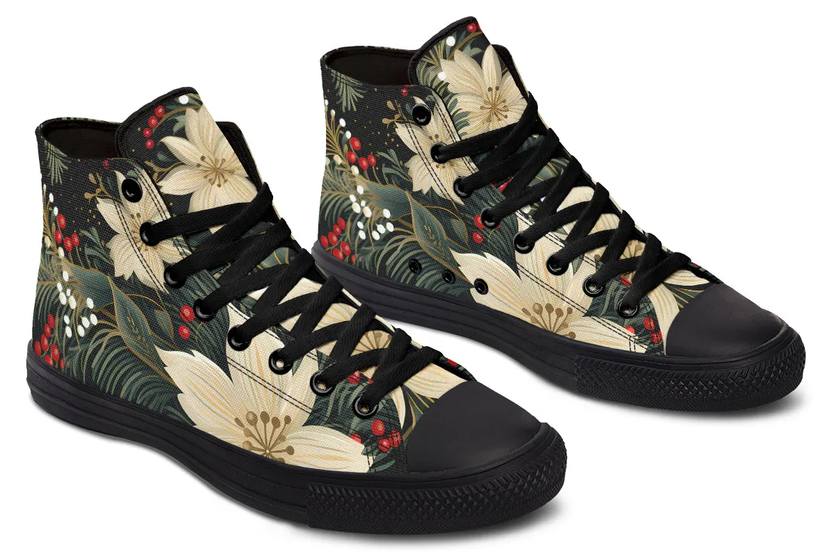 Christmas Flora High Tops