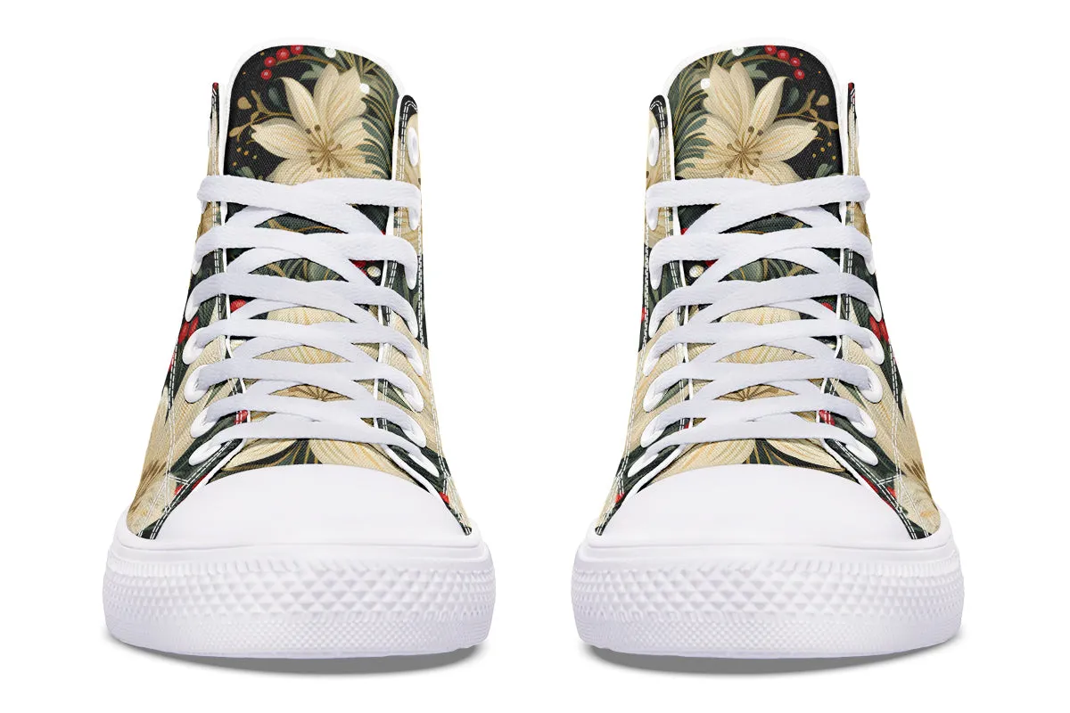 Christmas Flora High Tops