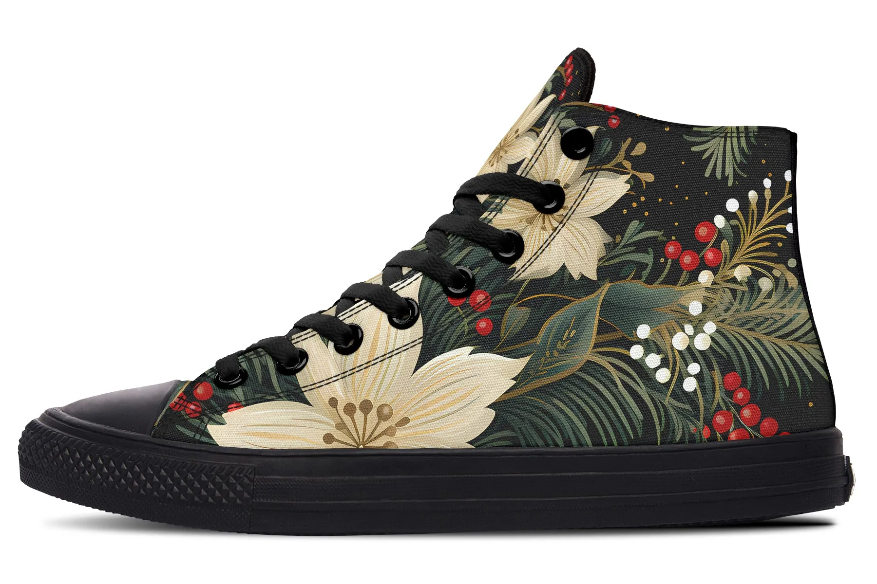 Christmas Flora High Tops