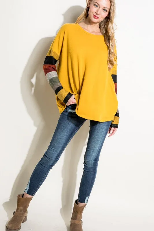 COZY COLORBLOCK TOP