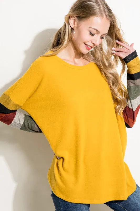 COZY COLORBLOCK TOP