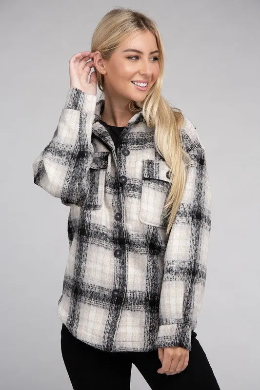 Cozy Plaid Flannel Jacket