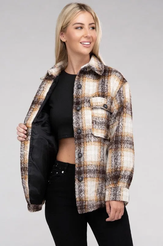 Cozy Plaid Flannel Jacket