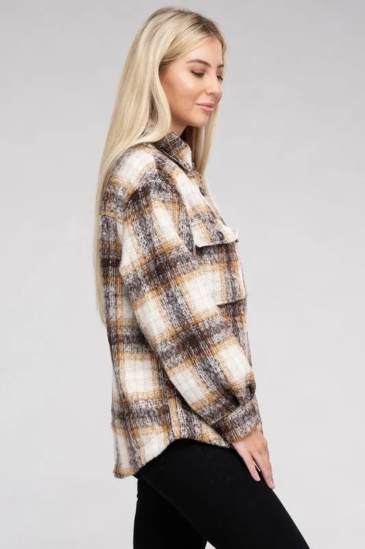 Cozy Plaid Flannel Jacket