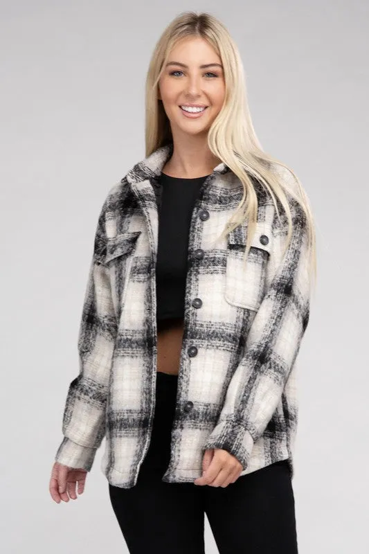 Cozy Plaid Flannel Jacket