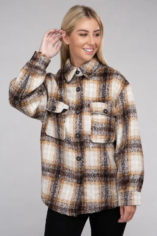 Cozy Plaid Flannel Jacket