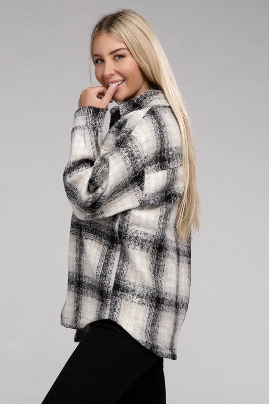 Cozy Plaid Flannel Jacket