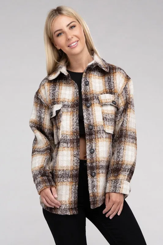 Cozy Plaid Flannel Jacket