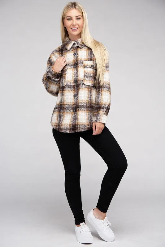 Cozy Plaid Flannel Jacket