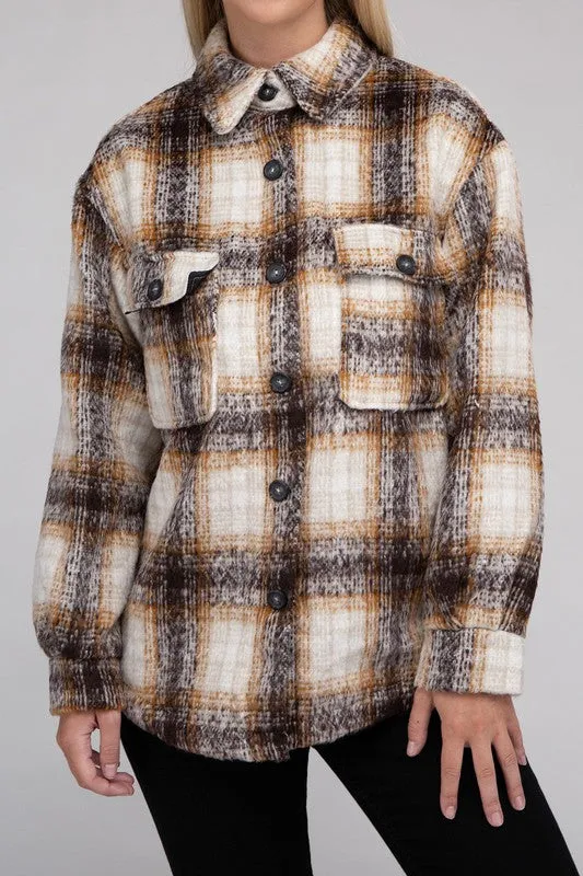 Cozy Plaid Flannel Jacket