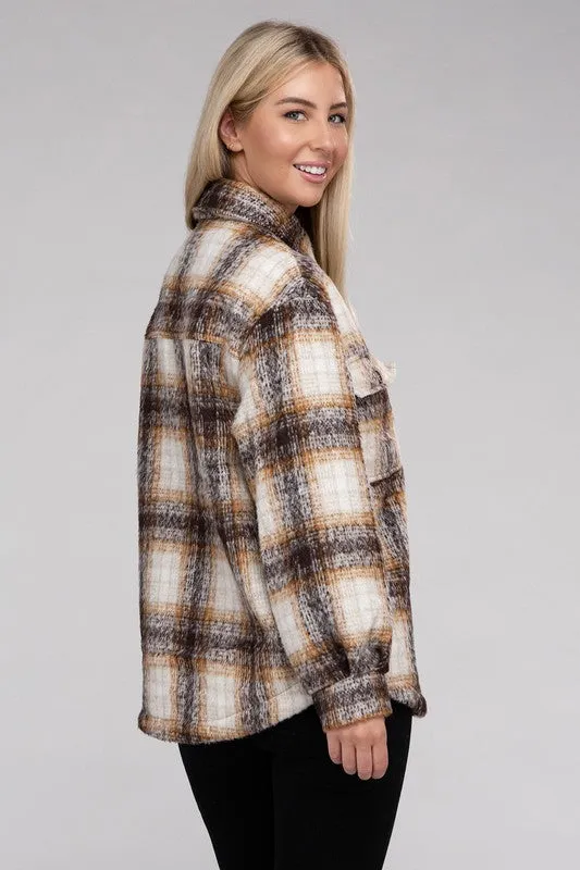 Cozy Plaid Flannel Jacket