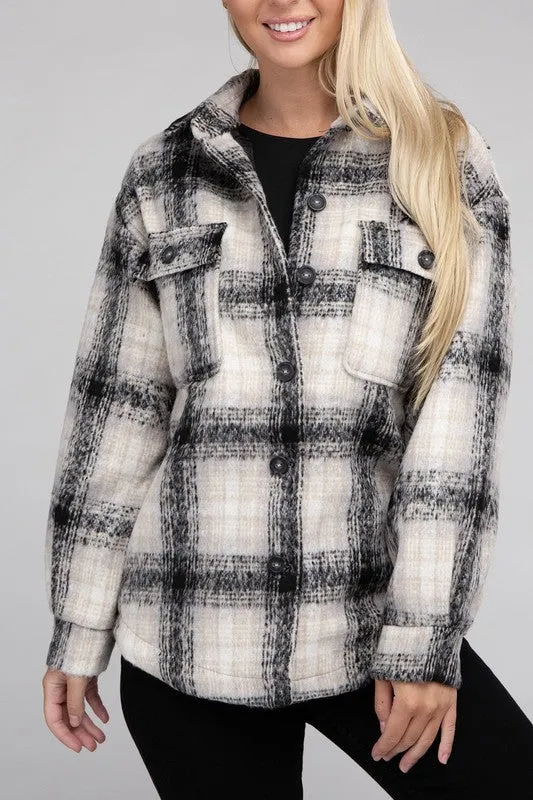 Cozy Plaid Flannel Jacket