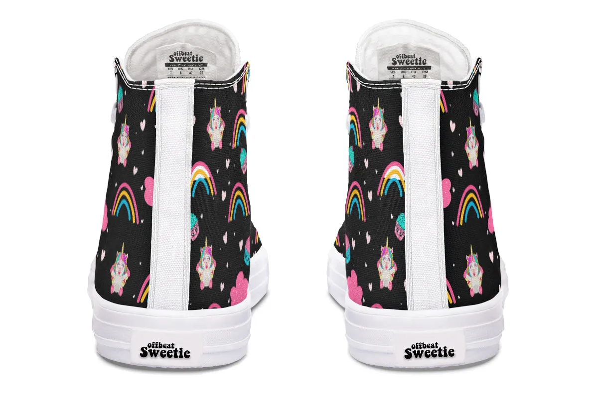 Cutesy Unicorns High Tops