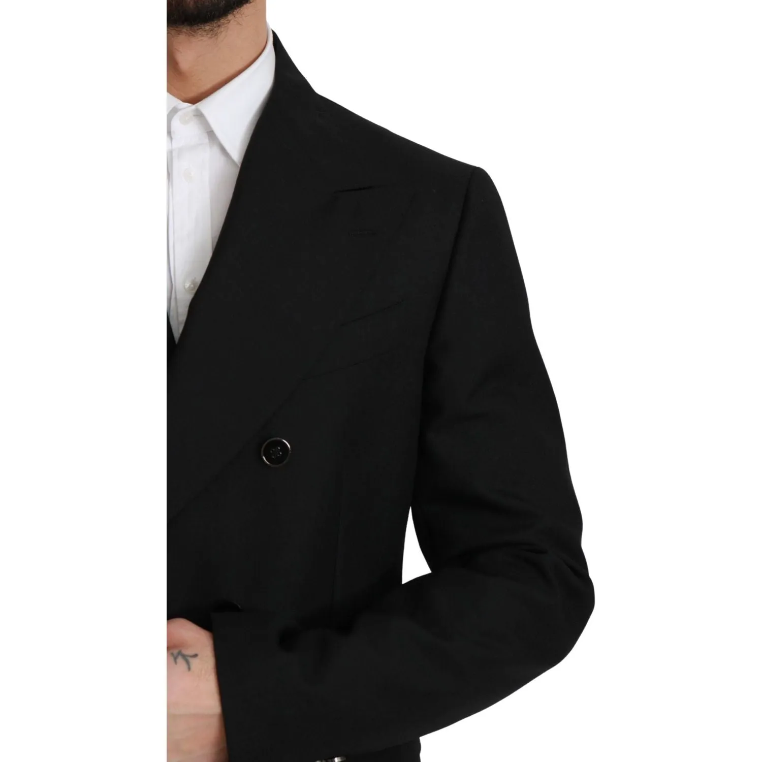 Dolce & Gabbana Elegant Black Slim Fit Formal Blazer