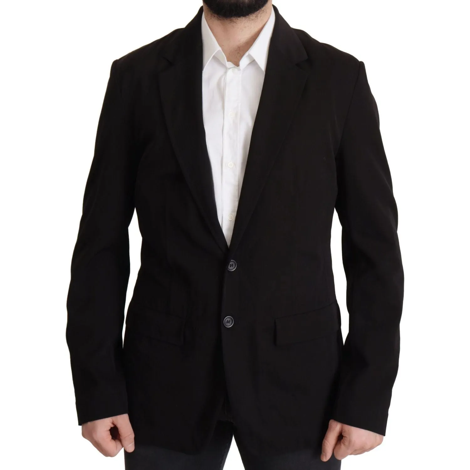 Dolce & Gabbana Elegant Virgin Wool Single Breasted Jacket