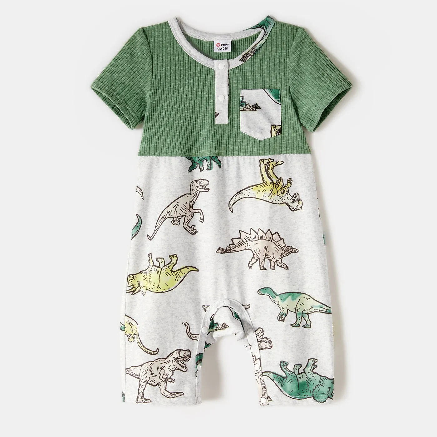 Family Matching Outfits Belted Spliced Dinosaur Printed Dresses and T-Shirts