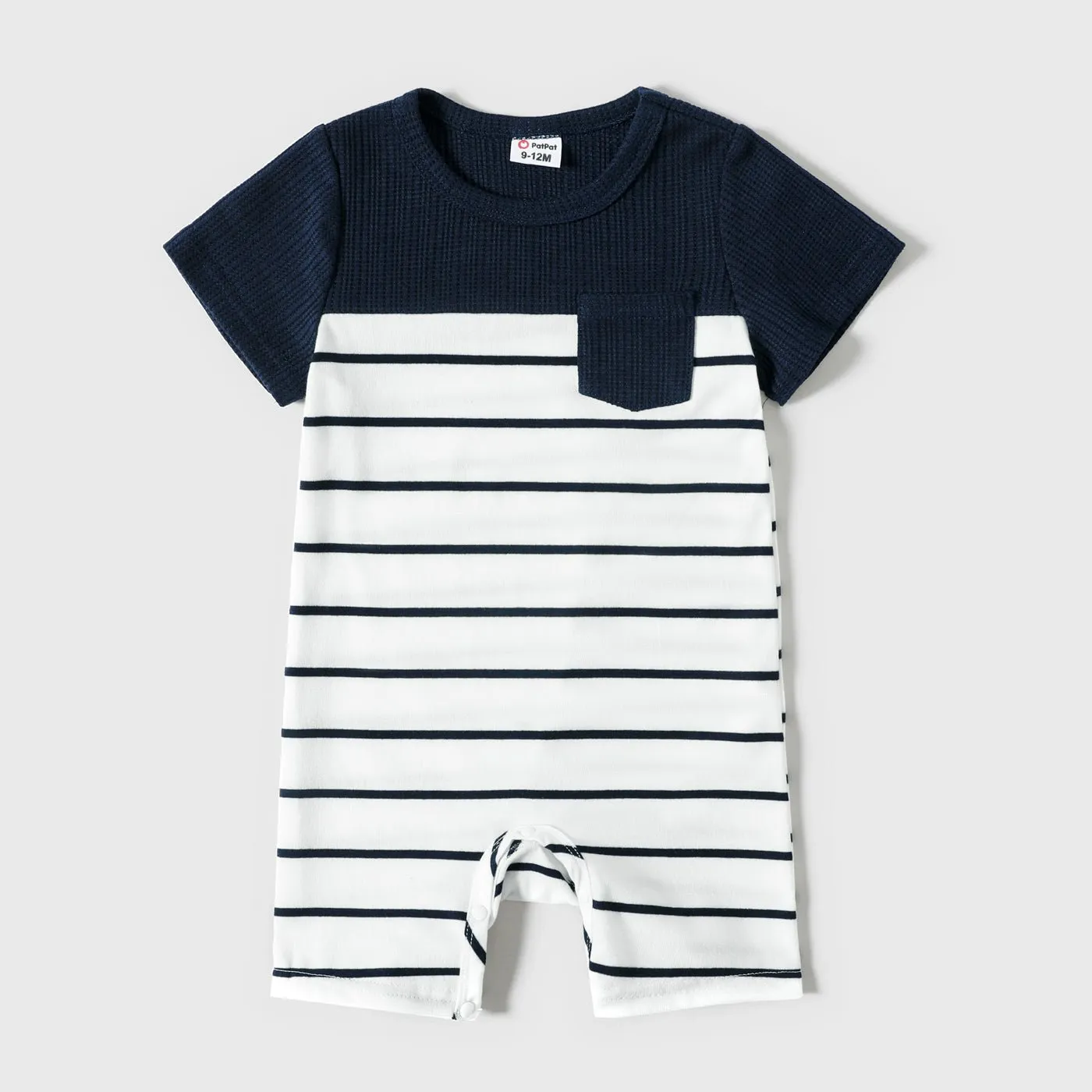 Family Matching Solid Spaghetti Strap Dresses and Striped Colorblock Short-sleeve T-shirts Sets