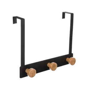 Five 3 Hook Coat Hanger Black