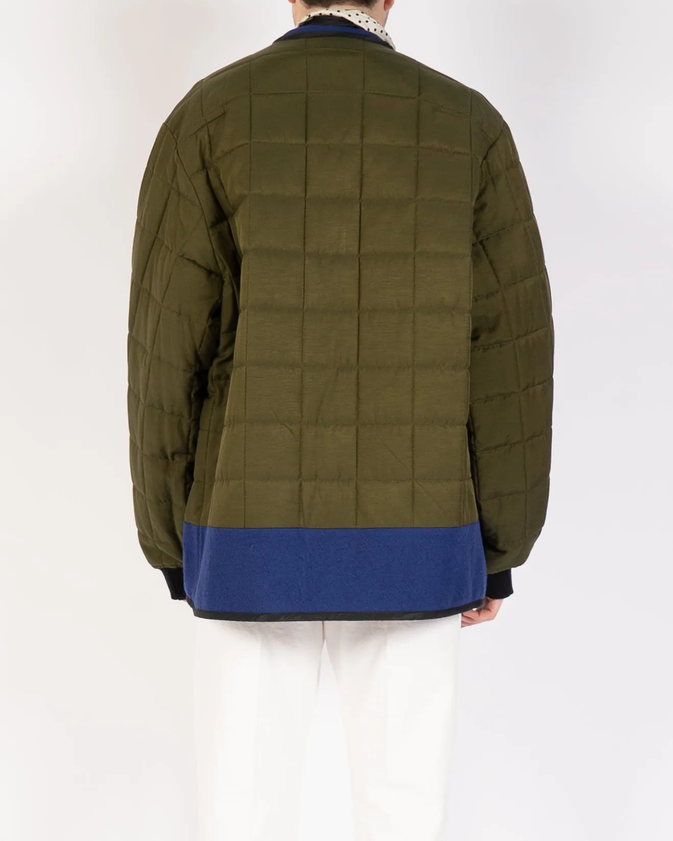 FW19 Green & Blue Double Layered Quilted Jacket