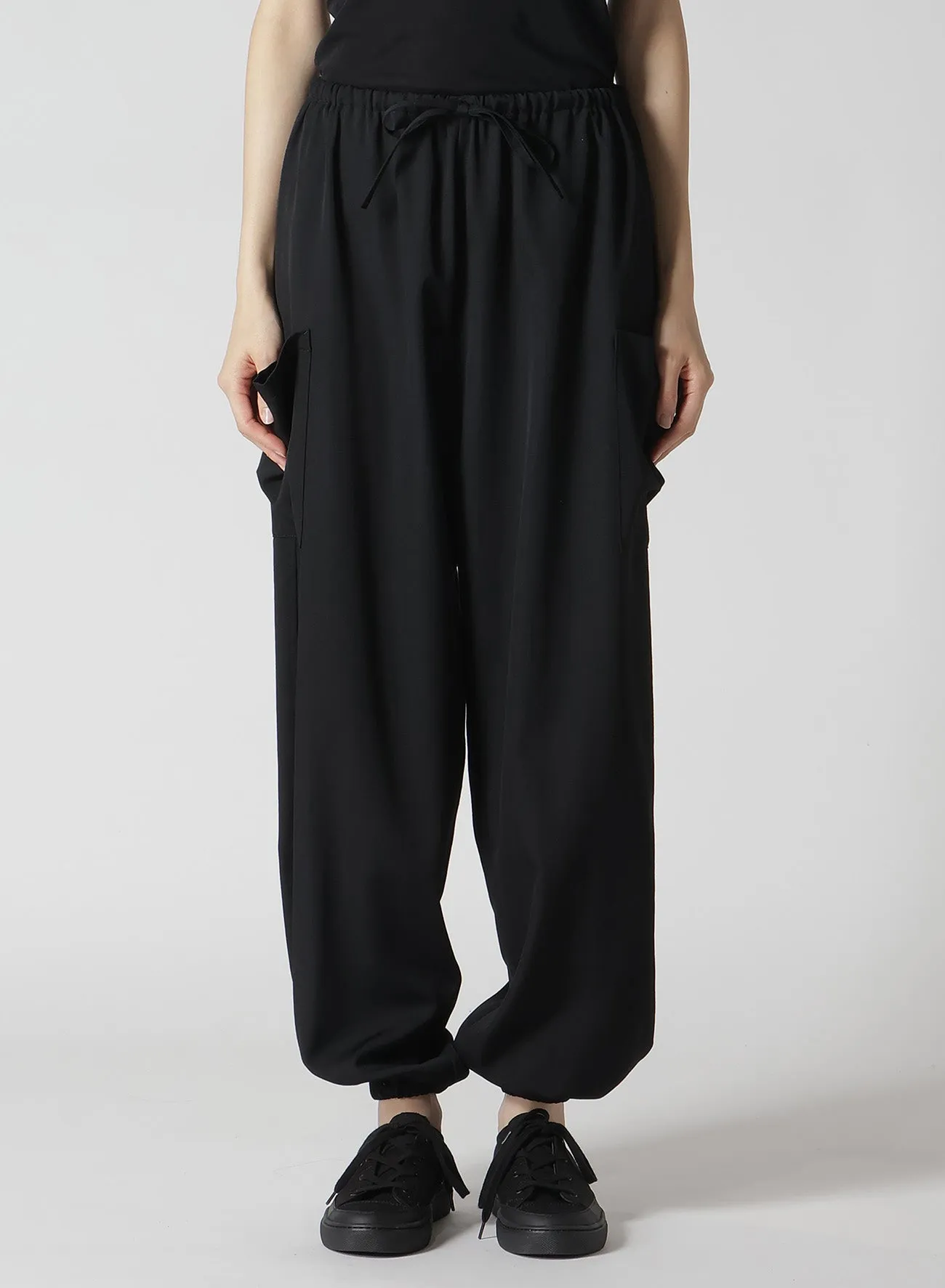 GABARDINE RELAXED FIT PANTS