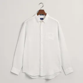 GANT Regular Fit Linen Shirt White