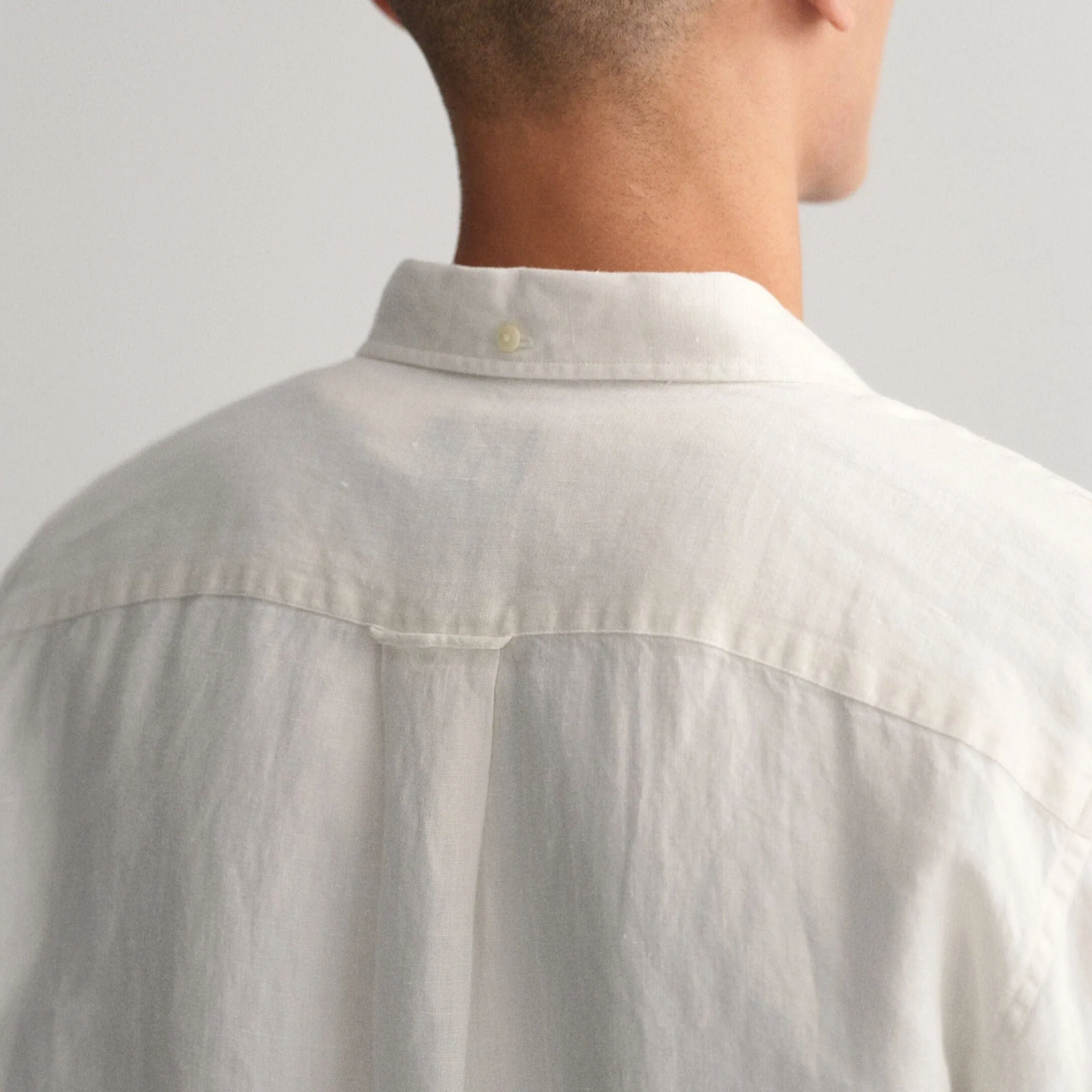 GANT Regular Fit Linen Shirt White