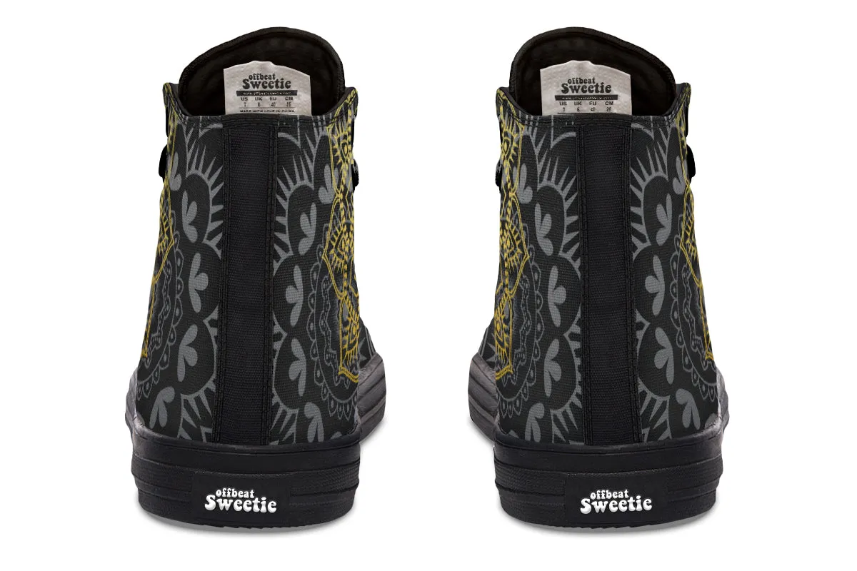 Golden Mandala High Tops