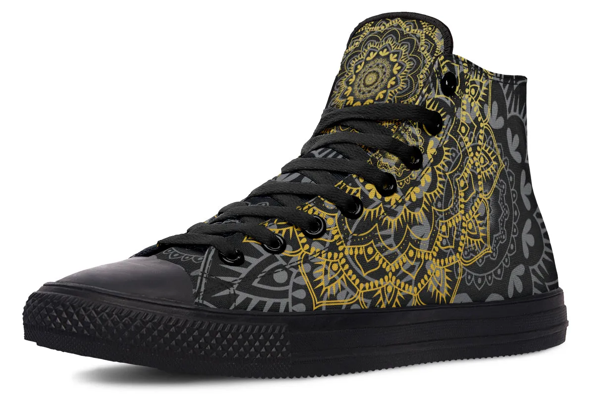 Golden Mandala High Tops