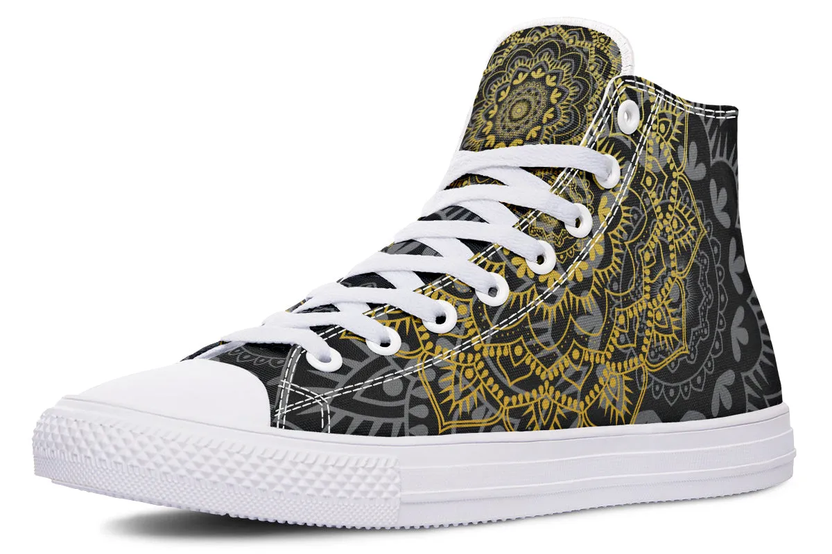 Golden Mandala High Tops