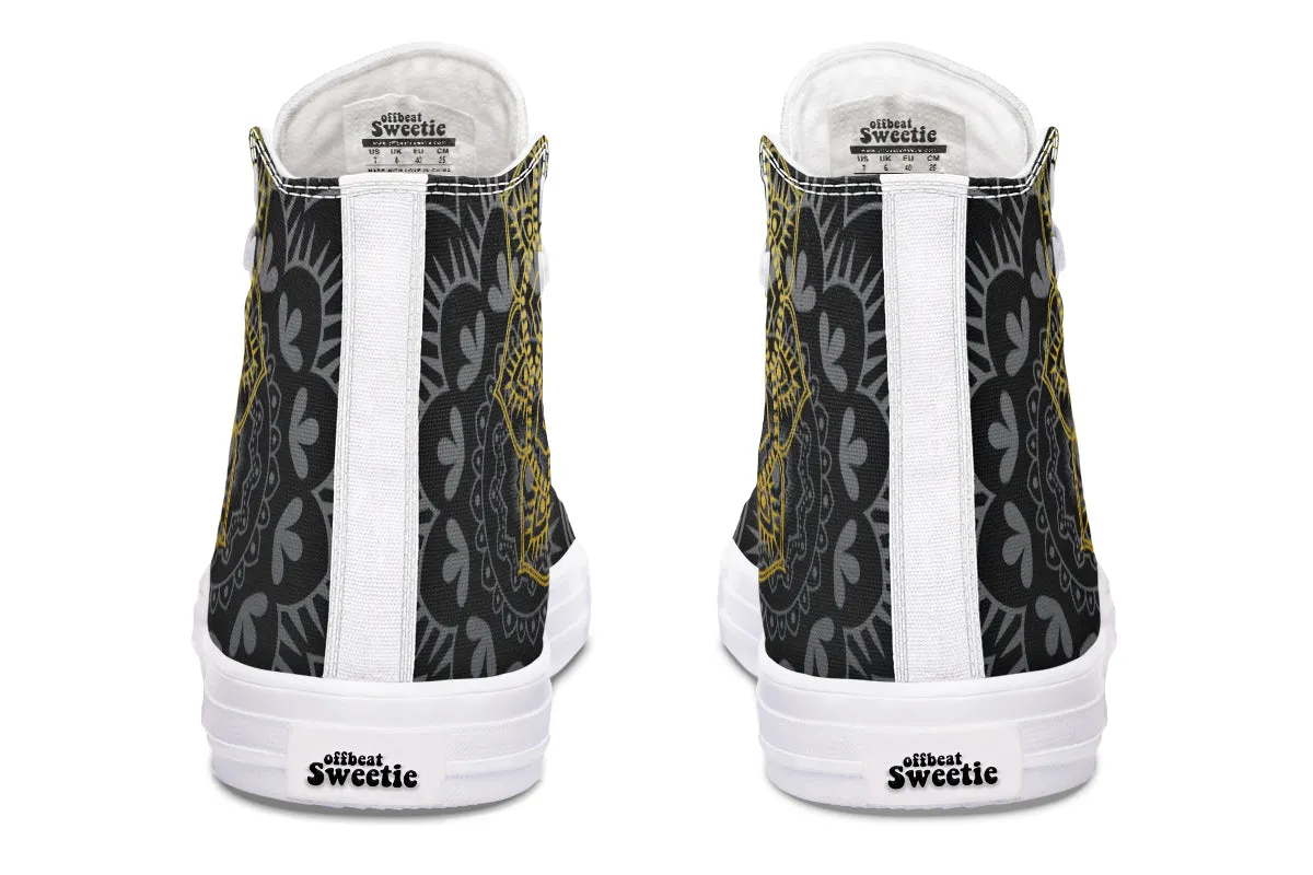 Golden Mandala High Tops