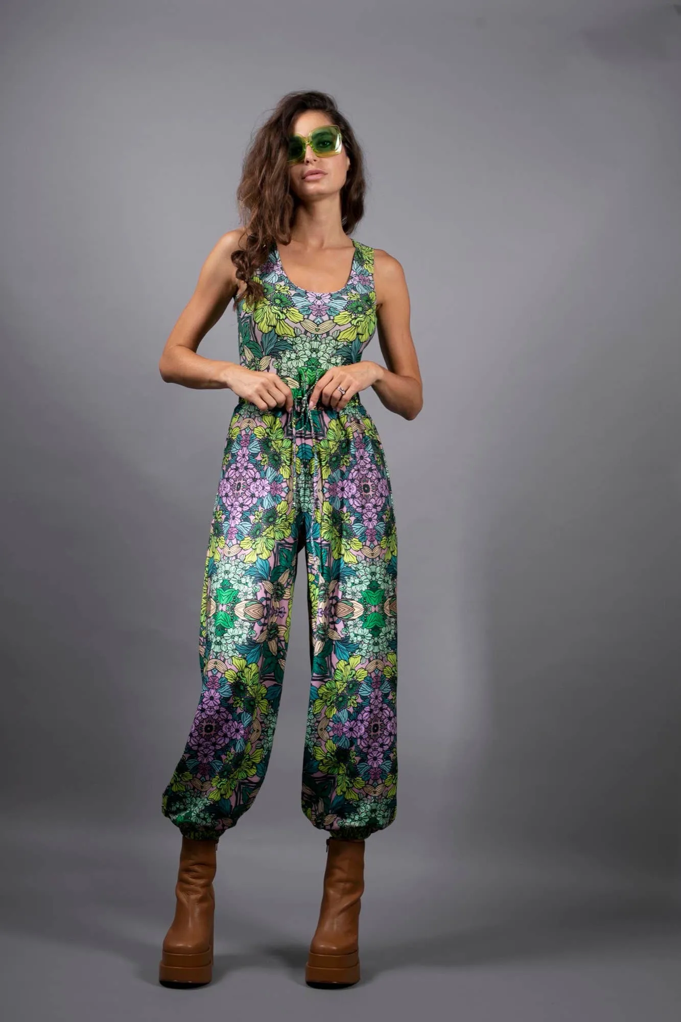 GREEN GARDEN HAREM PANTS