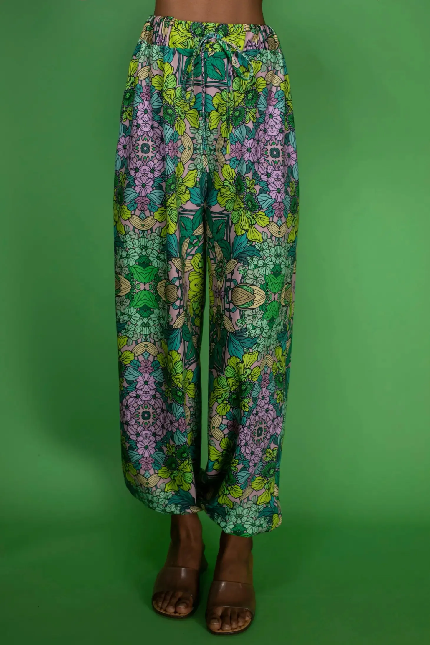 GREEN GARDEN HAREM PANTS