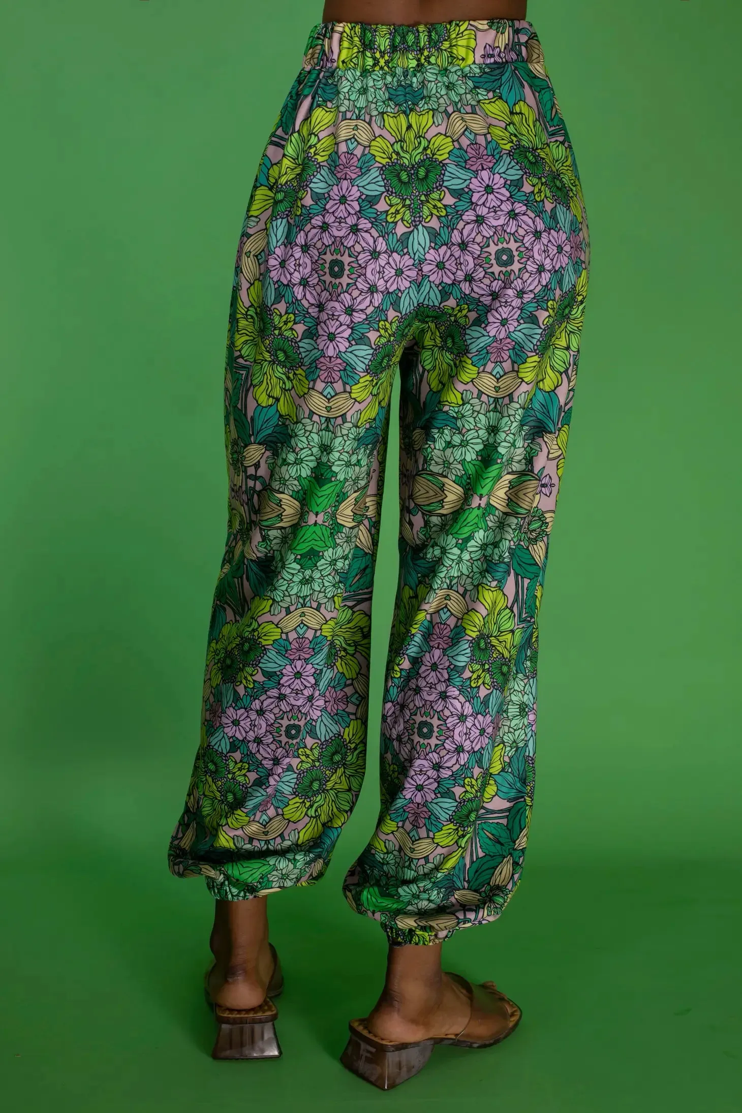 GREEN GARDEN HAREM PANTS