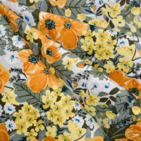 Heirloom Golden Days Floral Cozy Flannel Apricot/Olive