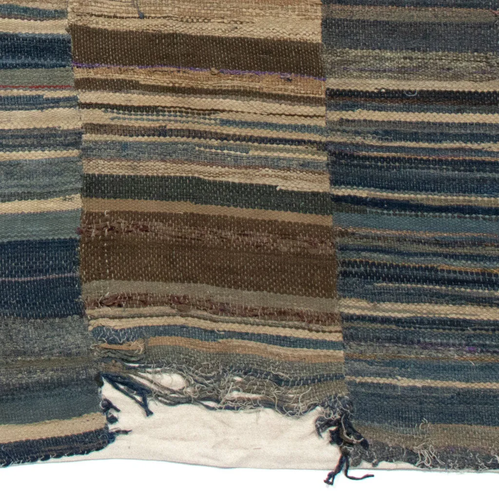 Indigo Sakiori Blanket with Modern Lining