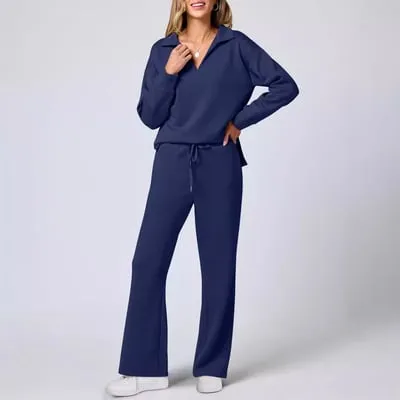 Ivyshape | Casual Sweater & Pants Travel & Lounge Set