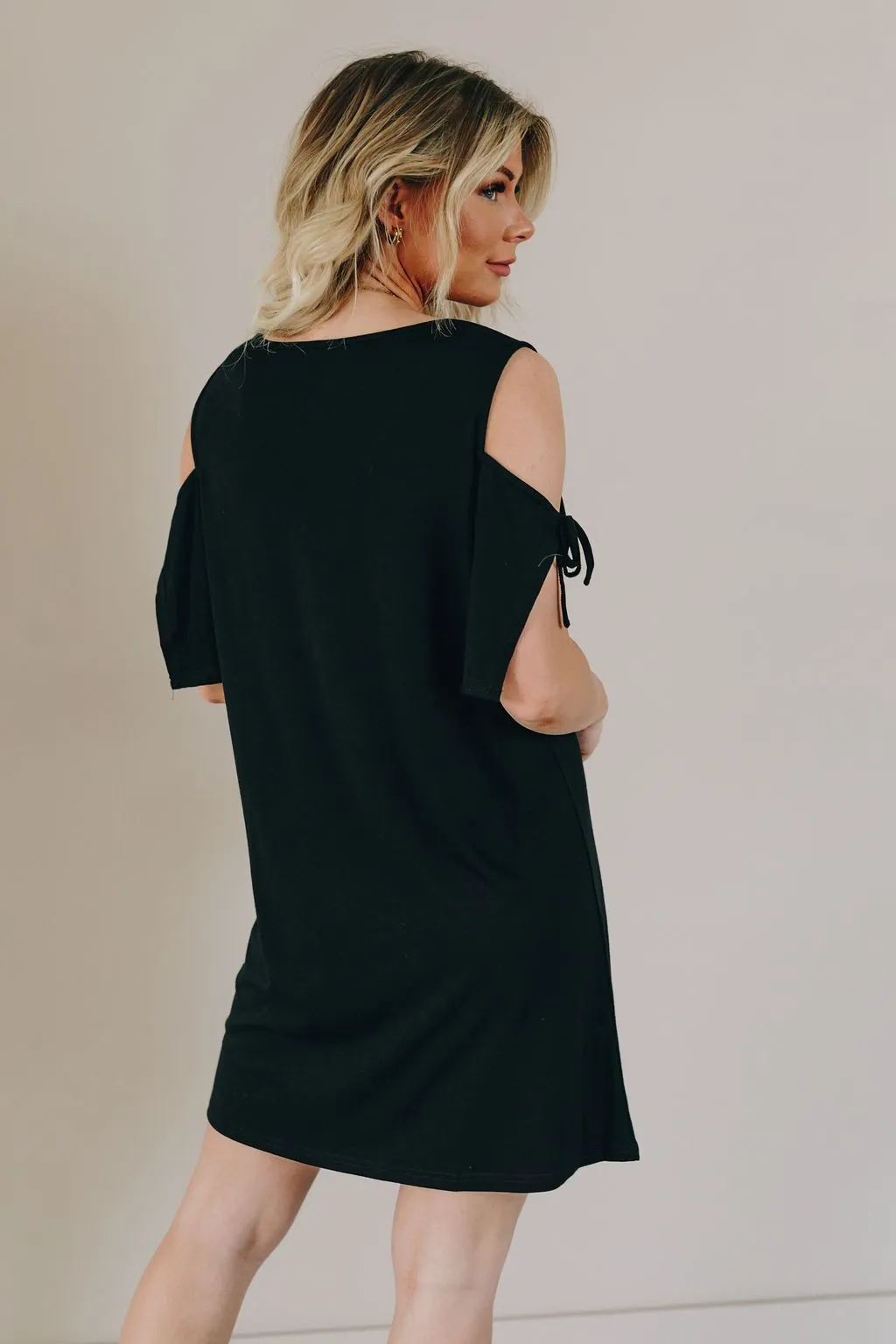 JoJo Cold Shoulder Shift Dress