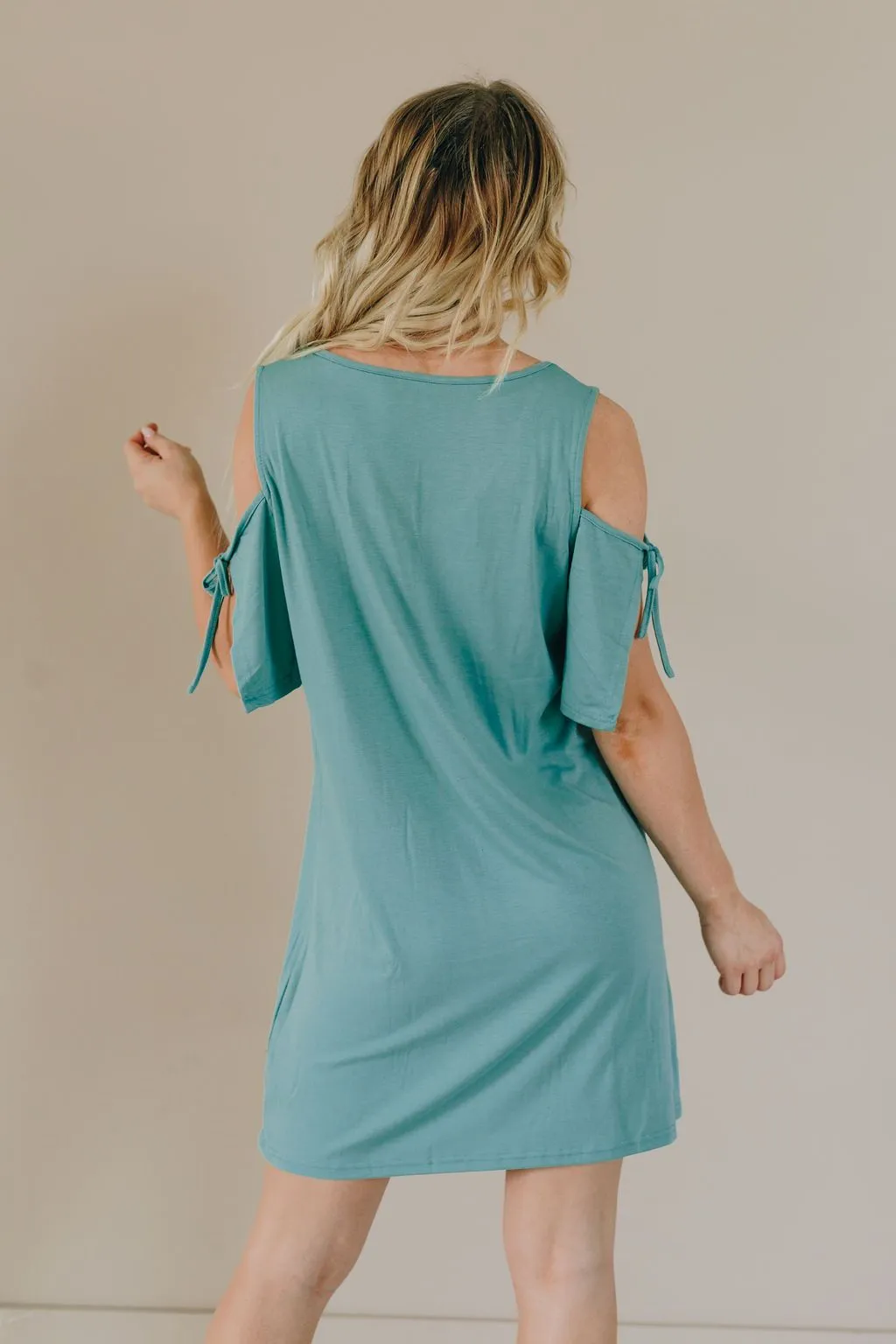 JoJo Cold Shoulder Shift Dress