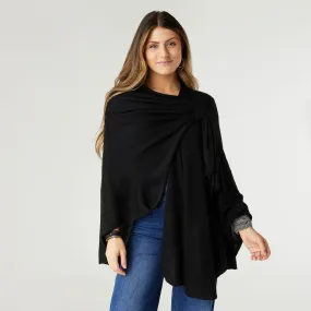 Kiara Pull Thru Wrap - Black