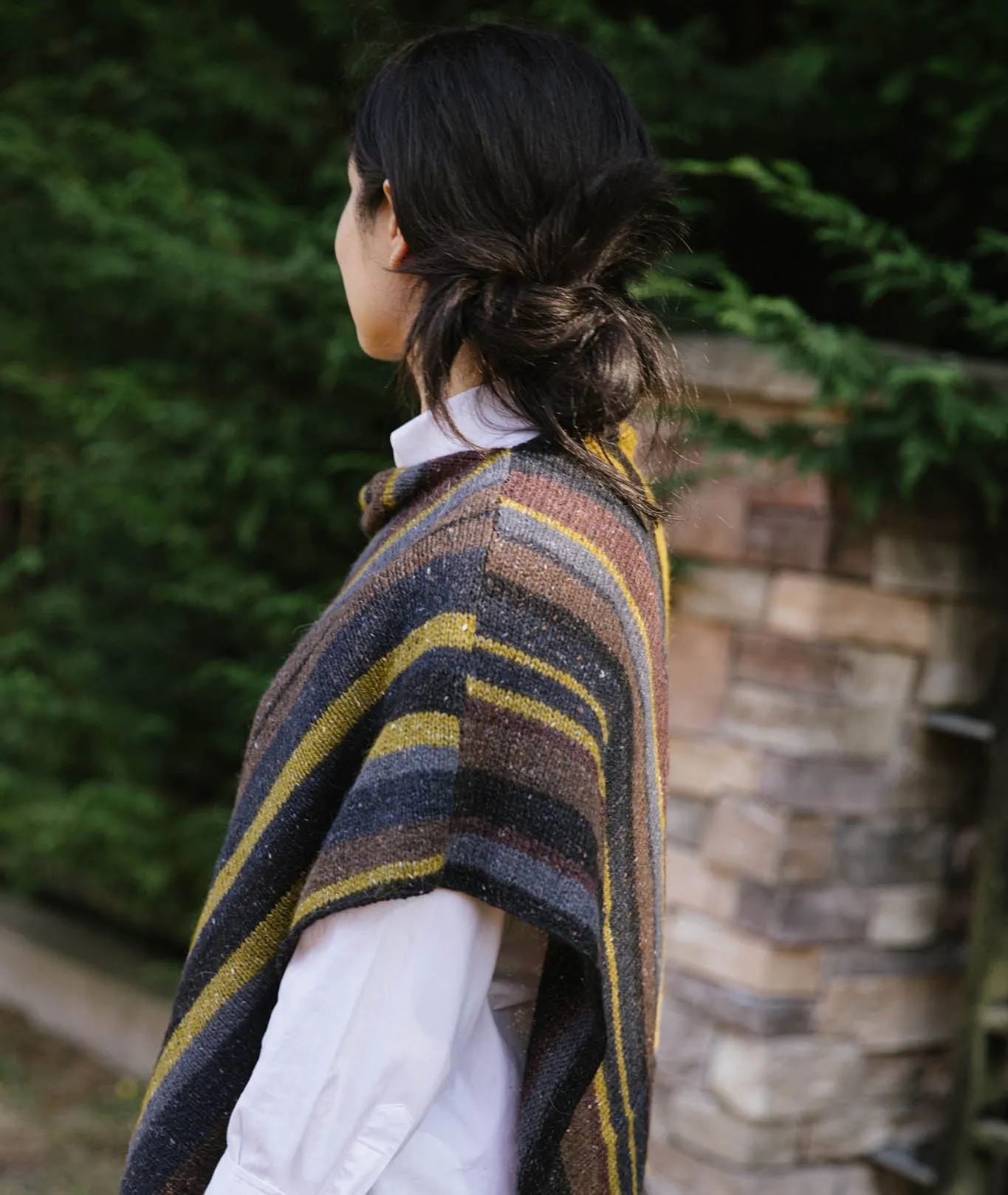 Lucky Striped Poncho Pattern